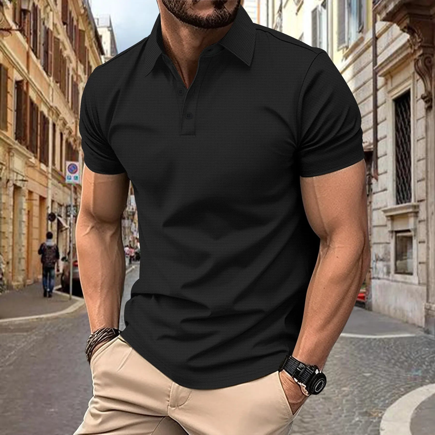 Polo décontracté de sport pour homme