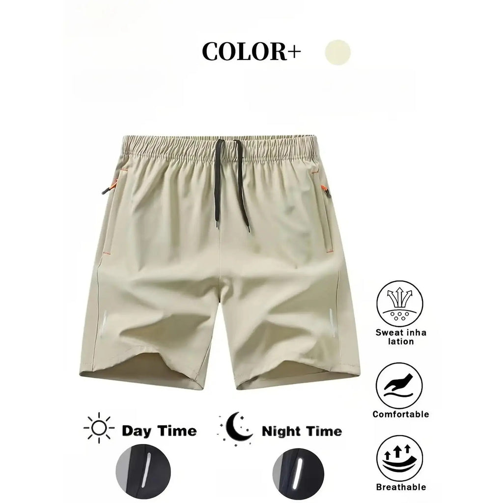 Men’s 5-Pack FlexFit Active Shorts – Stretch, Quick-Dry & Zip Pockets