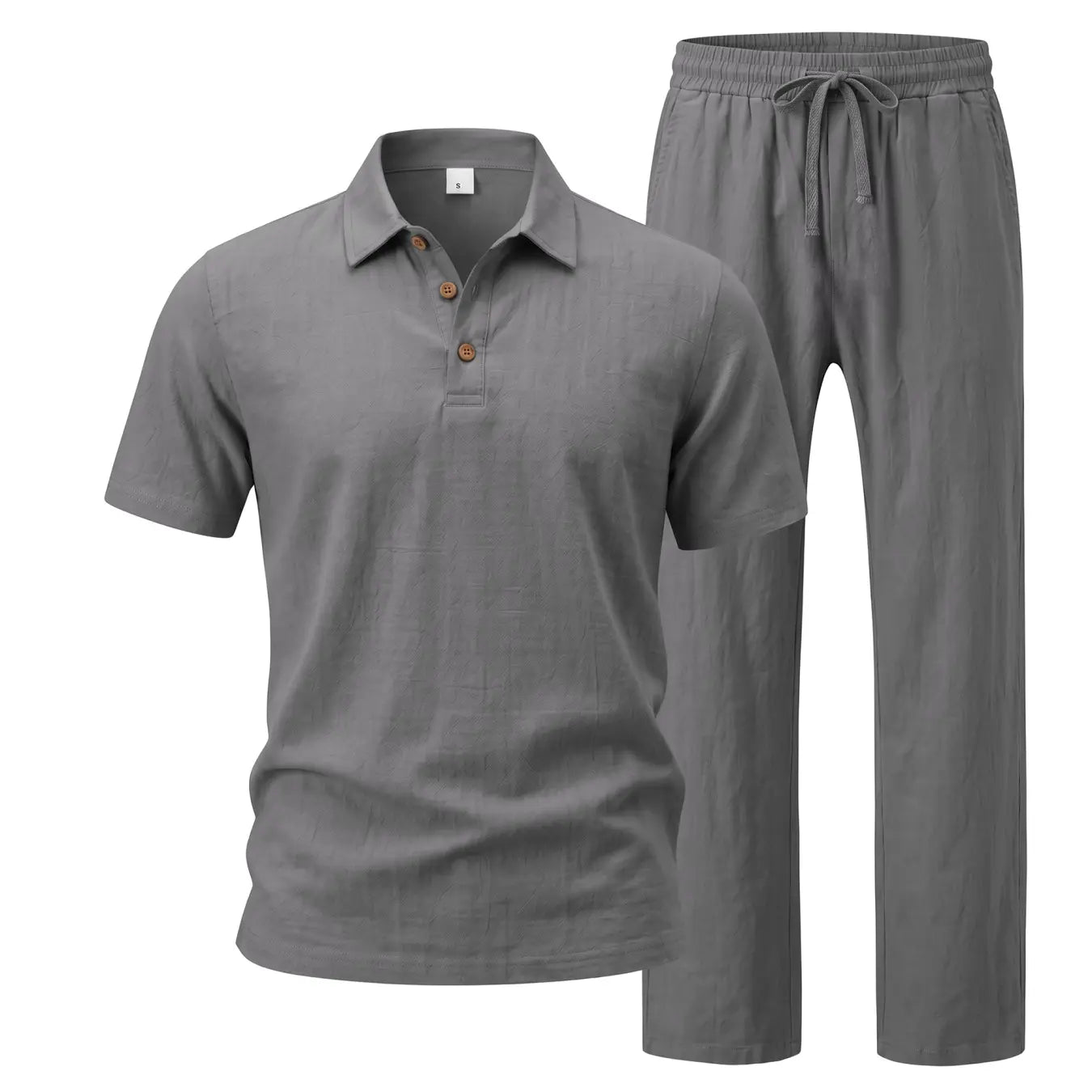 Men Linen Two Piece Set