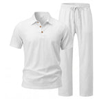 Men Linen Two Piece Set