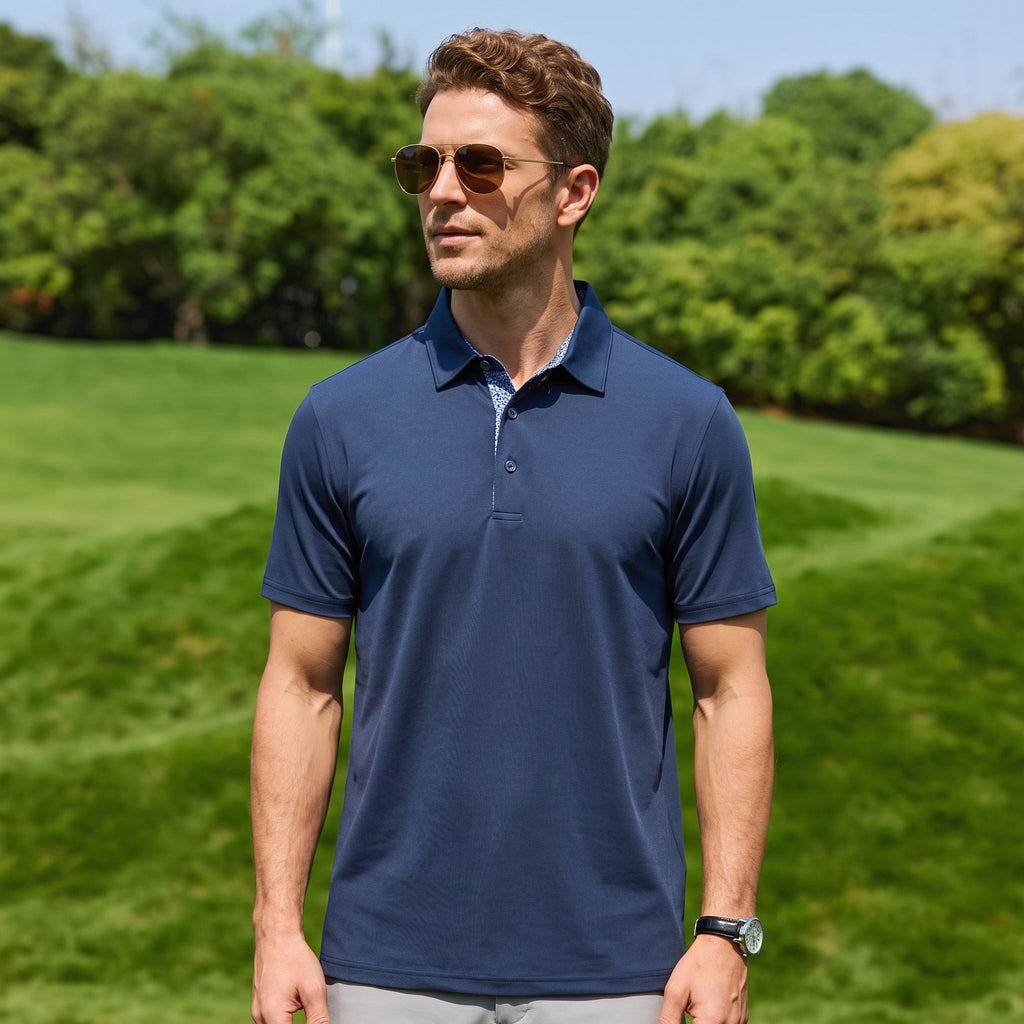 Men’s Everyday Contrast-Collar Polo 3-Pack