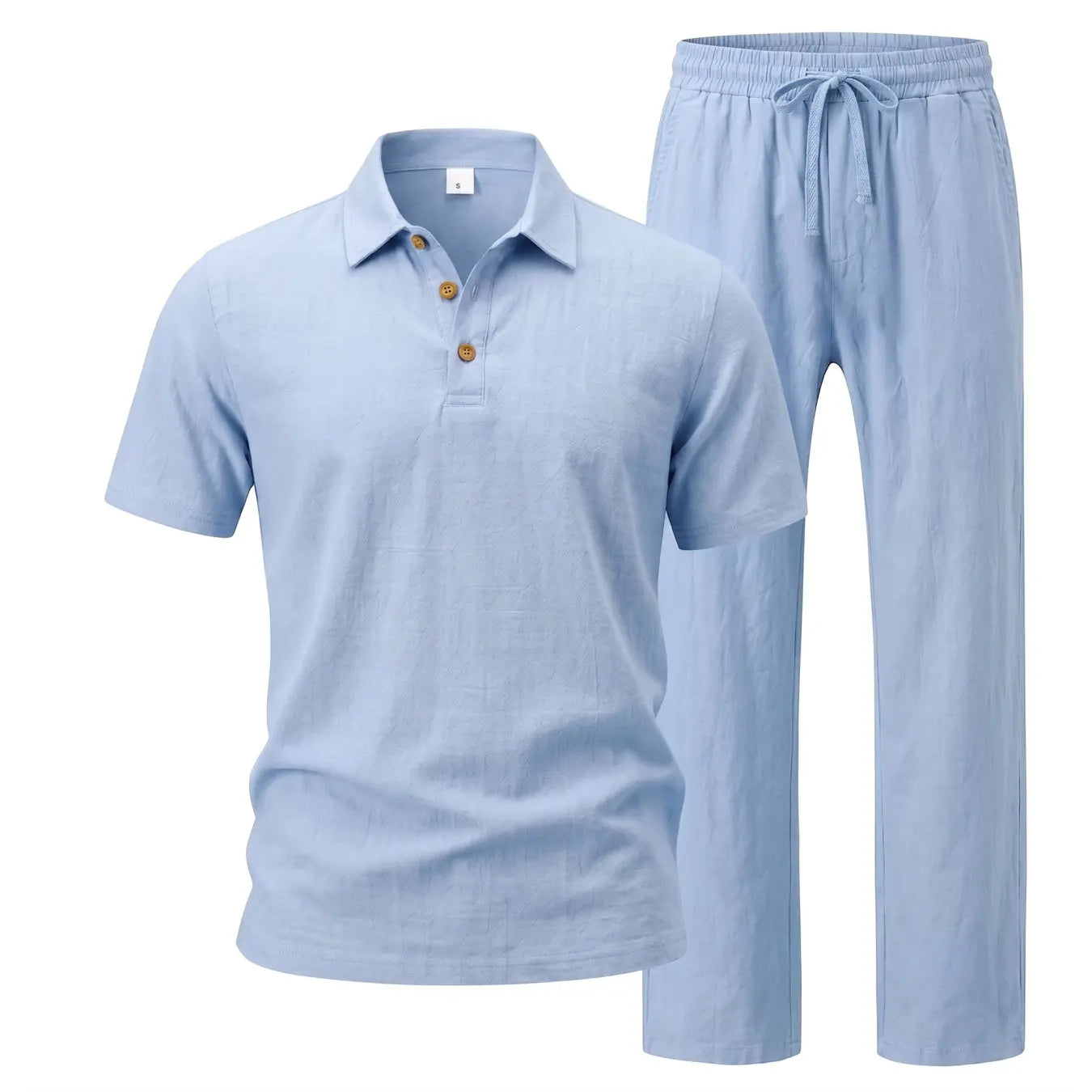 Men Linen Two Piece Set