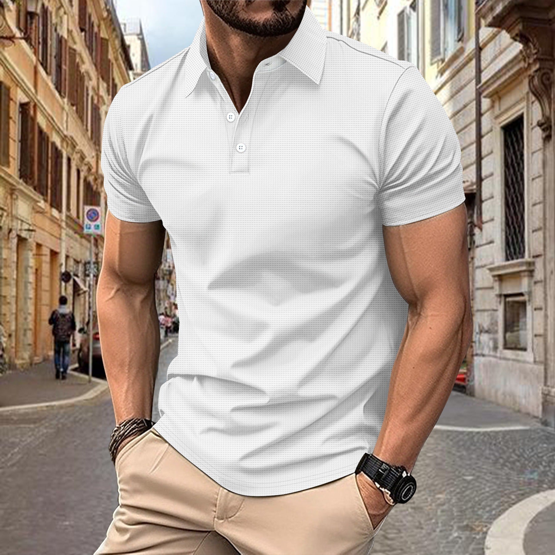 Polo décontracté de sport pour homme