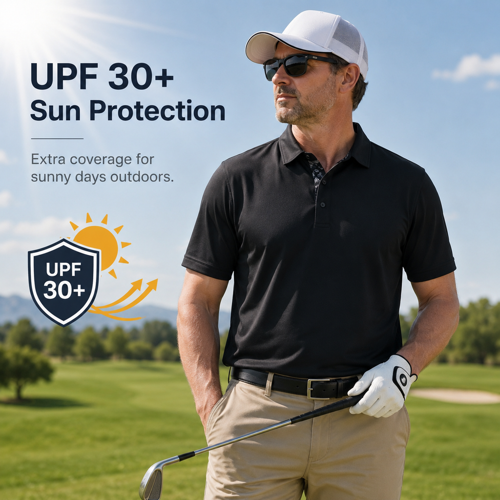 Men’s Everyday Contrast-Collar Polo 3-Pack