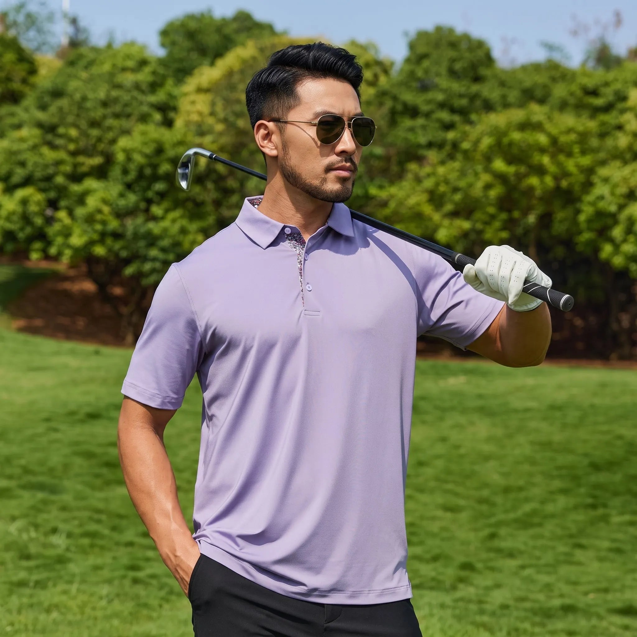 Men’s Everyday Contrast-Collar Polo 3-Pack