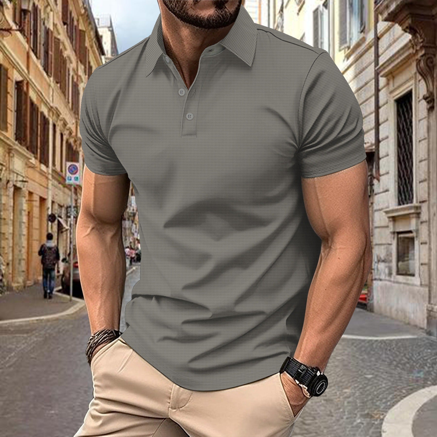 Polo décontracté de sport pour homme