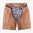 Funny Men Swim Trunks Novelty Optical Illusion Swim Shorts Funny Novelty Party Board Shorts Gift for Husband Boyfriend