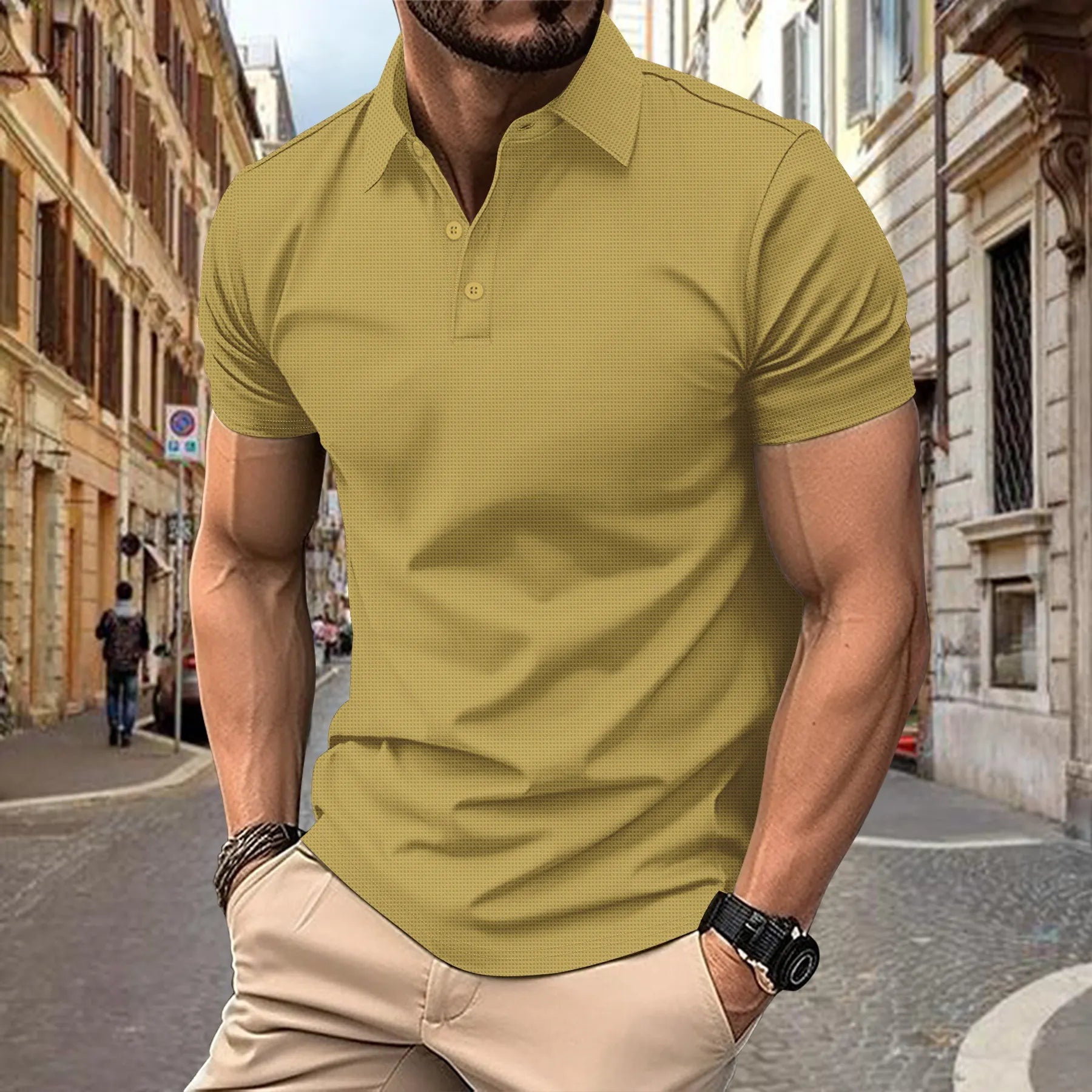 Polo décontracté de sport pour homme