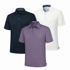 Men’s Everyday Contrast-Collar Polo 3-Pack