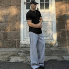 Men's Slim Fit Henley Shirt - Gym & Casual Wear