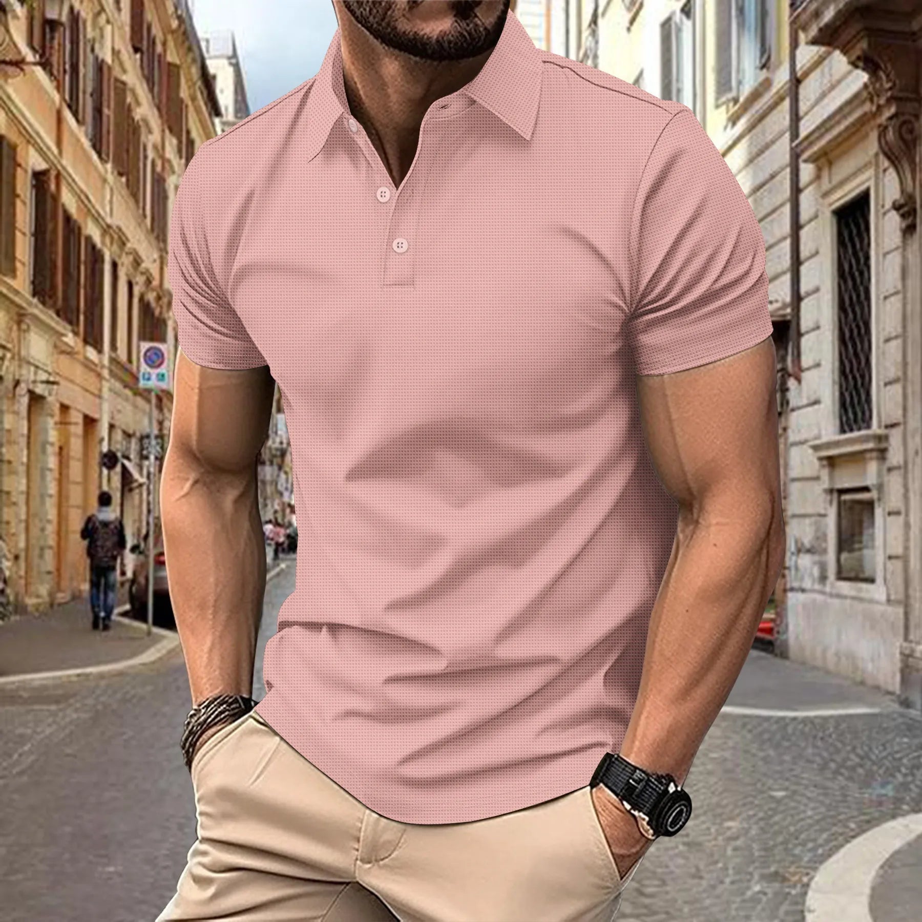 Polo décontracté de sport pour homme