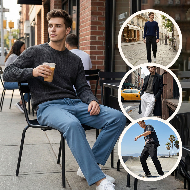 👖 50% OFF | Men's Comfort Stretch Pants – Relaxed Fit, Elastic Waist & Everyday Style ✨