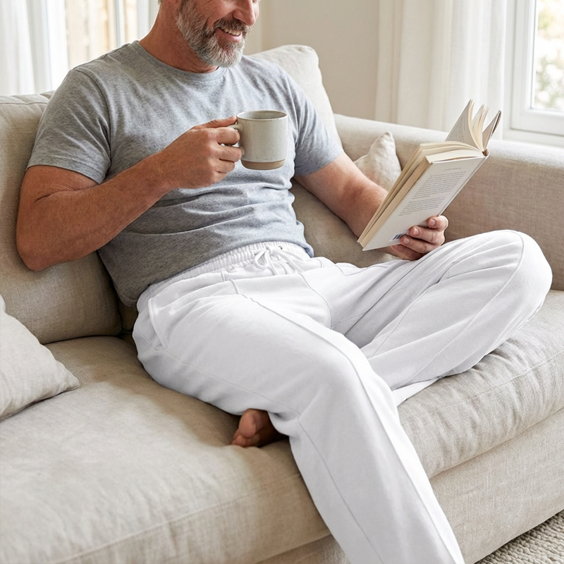 👖 50% OFF | Men's Comfort Stretch Pants – Relaxed Fit, Elastic Waist & Everyday Style ✨